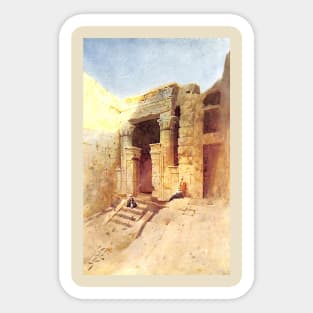 The Temple At Edfou in Egypt Sticker